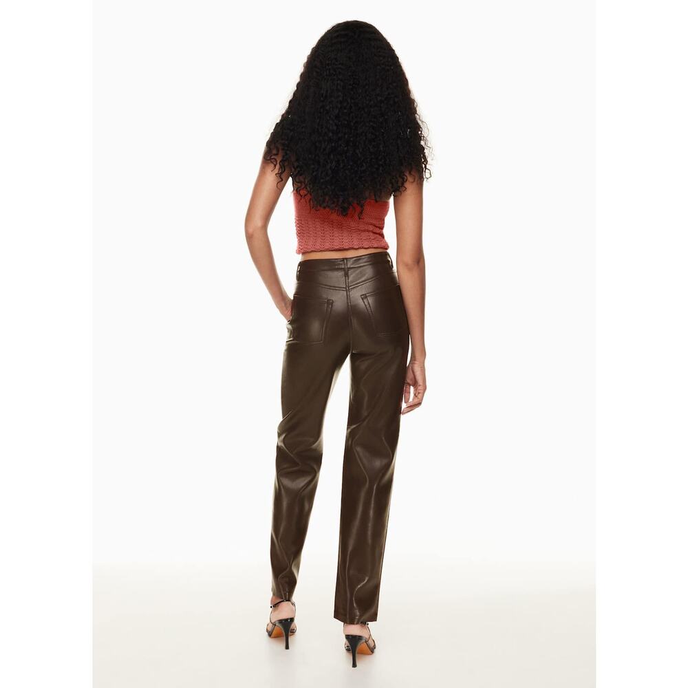 Aritiza Wilfred Melina Vegan Leather Pants Size 6 - Picture 3 of 8